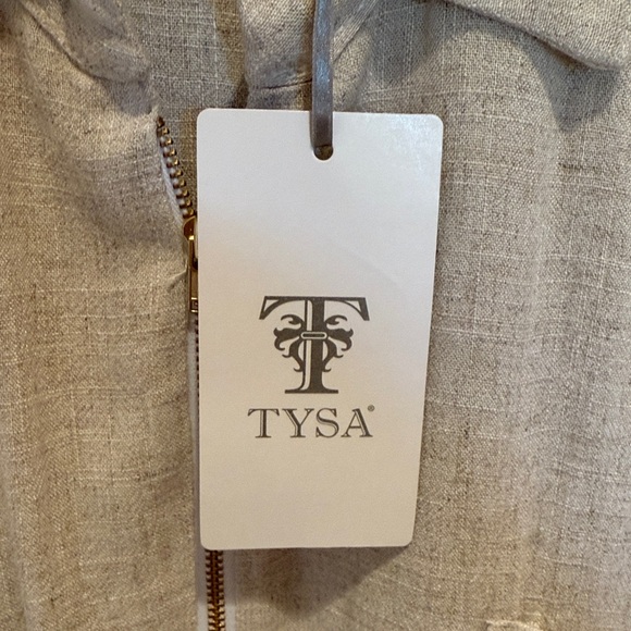 TYSA Womens Fly Me To The Moon Linen Jumpsuit in Neutral Size 4 - Picture 7 of 8